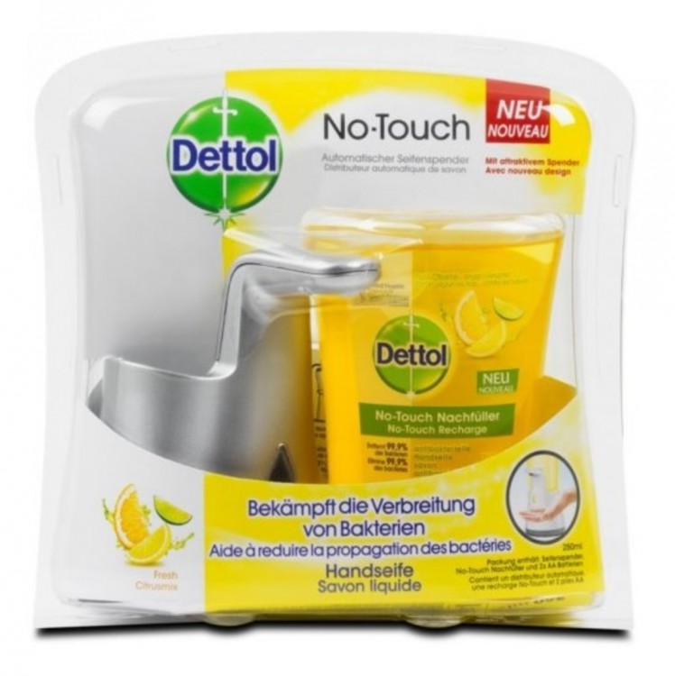 Dettol NO-touch bezdotykový stroj.citrus | Toaletní mycí prostředky - Tekutá mýdla - S dávkovačem Dettol NO-touch bezdotykový stroj.citrus | Toaletní mycí prostředky - Tekutá mýdla - S dávkovačem